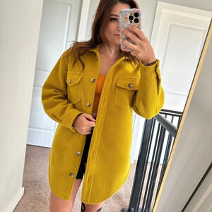 Jackson Rowe PANAMINT mustard  oversized Shacket| size Xs